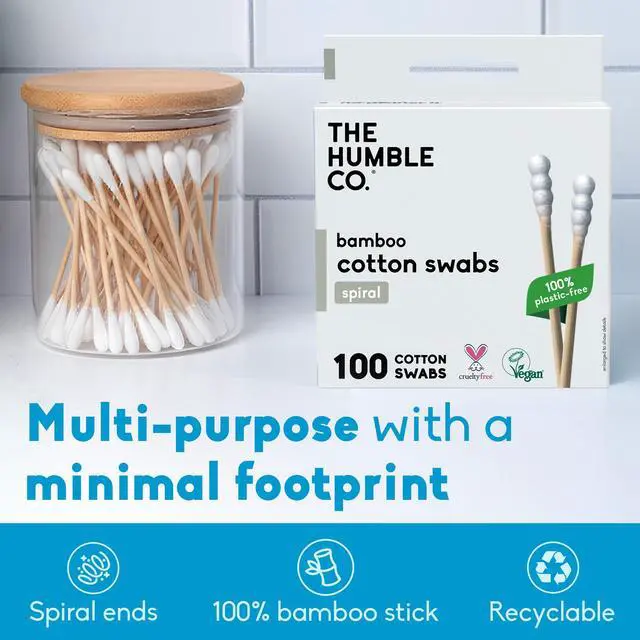 Alt view image 3 of 6 - Bamboo Cotton Swabs, Ear Cleaning, Spiral Design (600 Count)