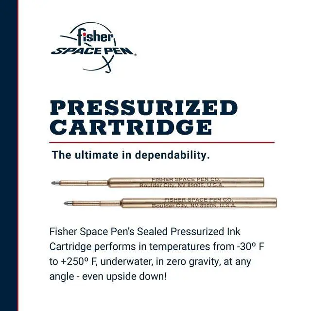 Alt view image 2 of 7 - Space Pen Fine Point Pressurized Cartridge Refill, 2 Pack