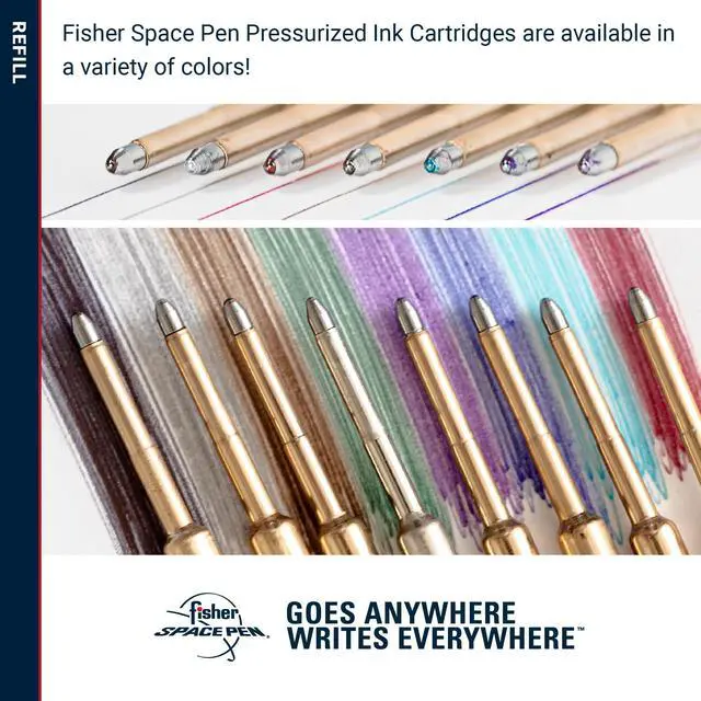 Alt view image 7 of 7 - Space Pen Fine Point Pressurized Cartridge Refill, 2 Pack