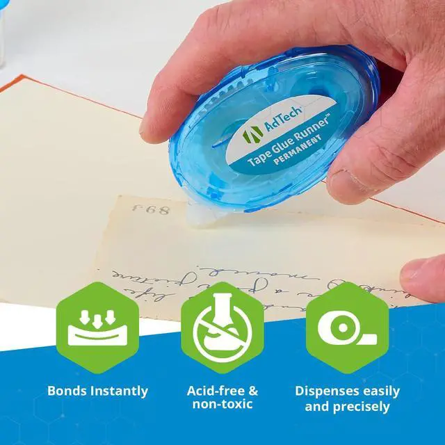 Alt view image 7 of 7 - Permanent Glue Runner, 35 Yards (3-Pack) | Strong, Double-Sided Adhesive for Crafting, Scrapbooking & Office Use | Acid-Free, Reliable Bond