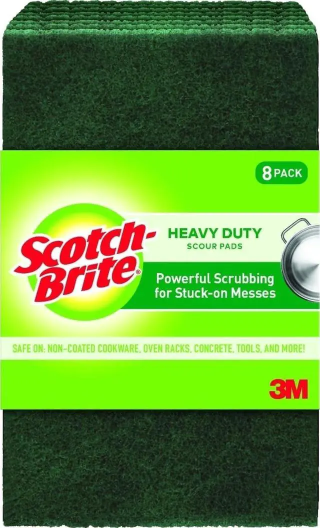 Main image of Heavy Duty Scouring Pad, 8 Pack