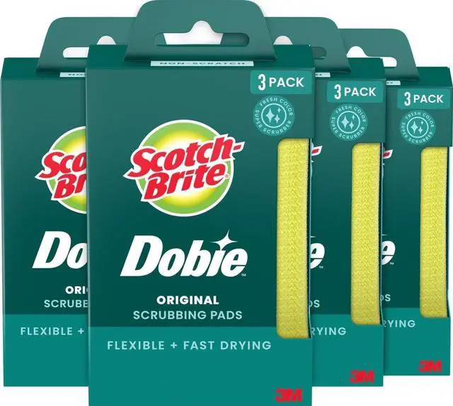 Main image of Dobie Non-Scratch All-Purpose Scrub Pads, 12 Pack
