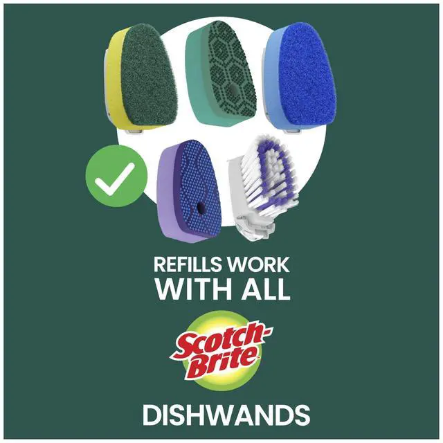 Alt view image 7 of 7 - Non-Scratch Dishwand Refills, 10 Refills