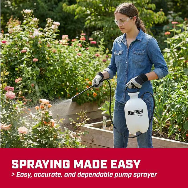 Alt view image 2 of 7 - 20004 SureSpray 1-Gallon Pump Sprayer for Lawn, Garden & Weeds | See fluid levels at a glance; the funnel top makes filling easier, while the adjustable nozzle and 34-in hose extend reach