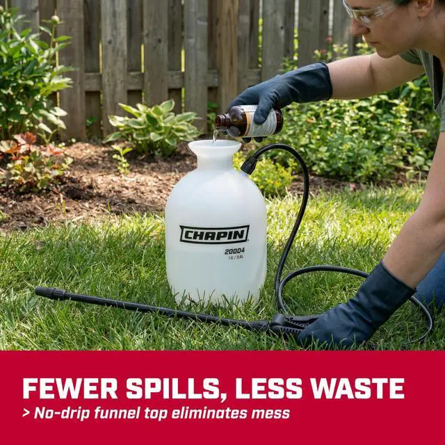 Alt view image 6 of 7 - 20004 SureSpray 1-Gallon Pump Sprayer for Lawn, Garden & Weeds | See fluid levels at a glance; the funnel top makes filling easier, while the adjustable nozzle and 34-in hose extend reach