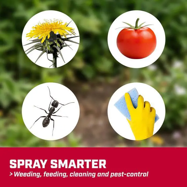 Alt view image 7 of 7 - 20004 SureSpray 1-Gallon Pump Sprayer for Lawn, Garden & Weeds | See fluid levels at a glance; the funnel top makes filling easier, while the adjustable nozzle and 34-in hose extend reach