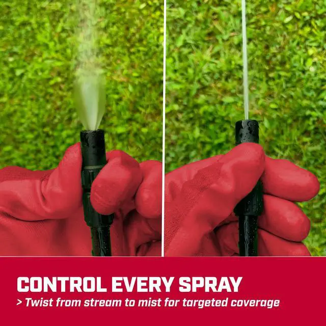 Alt view image 4 of 7 - 20004 SureSpray 1-Gallon Pump Sprayer for Lawn, Garden & Weeds | See fluid levels at a glance; the funnel top makes filling easier, while the adjustable nozzle and 34-in hose extend reach