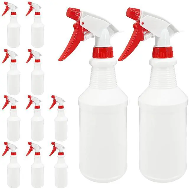 Main image of 16 Oz Spray Bottle (12 Pack),Spray Bottles for Cleaning,Reusable Empty Refillable Solutions Plastic Bottle,Spray Bottle Bulk for Garden,Plants,Water,Kitchen and Commercial