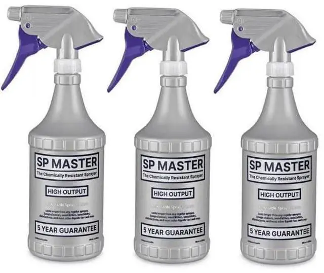 Main image of SP Master 32 oz Spray Bottle (3 pack), The write-in section permits the identification of the bottle contents to avoid guesswork and costly mix-ups.