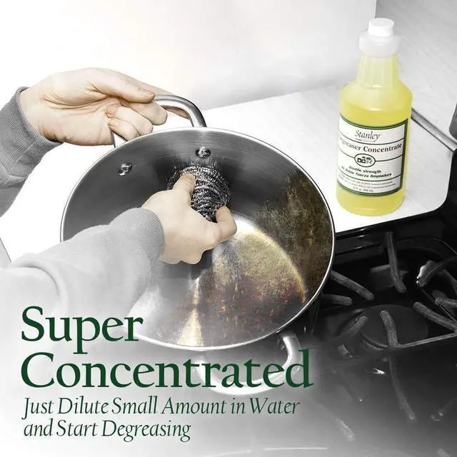 Alt view image 4 of 7 - Degreaser Concentrate Makes Up to 64 Gallons Industrial Strength Formula, Multi-Surface Cleaner for Kitchen, Cookware, Counters, Tools (Pack of 1)