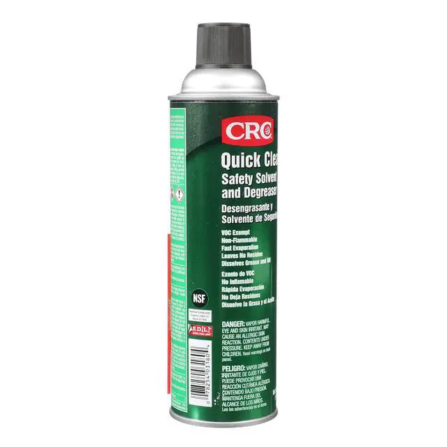 Alt view image 3 of 4 - Quick Clean Safety Solvent And Degreaser 03180 19 WT OZ, Clear, Aerosol Cleaner - Industrial Cleaners And Degreasers