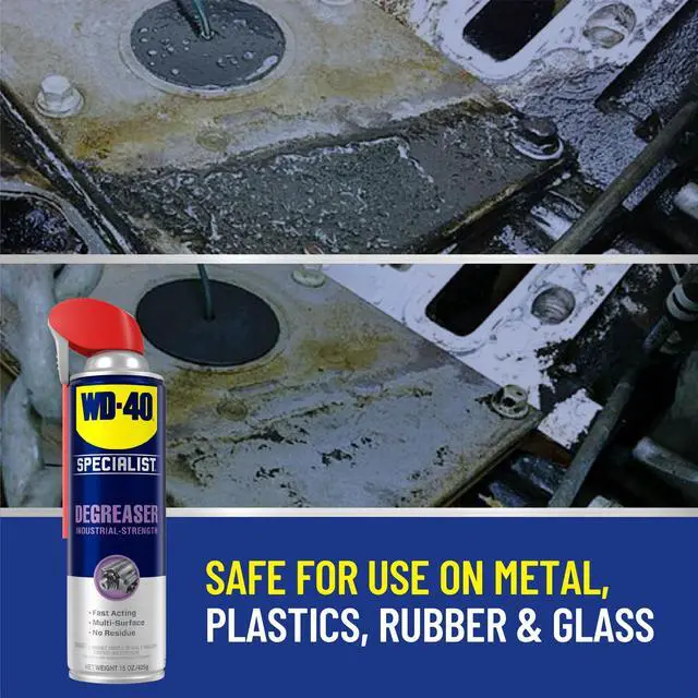 Alt view image 5 of 7 - Degreaser with Smart Straw, Heavy-Duty Degreaser for Breaking Down Grease on Engines, Heavy Machinery, Power Equipment and Metal Tools, Industrial Strength Fast-Acting Formula, 15 Oz