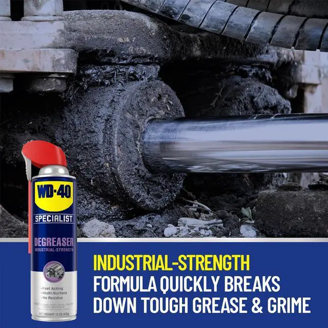 Alt view image 4 of 7 - Degreaser with Smart Straw, Heavy-Duty Degreaser for Breaking Down Grease on Engines, Heavy Machinery, Power Equipment and Metal Tools, Industrial Strength Fast-Acting Formula, 15 Oz