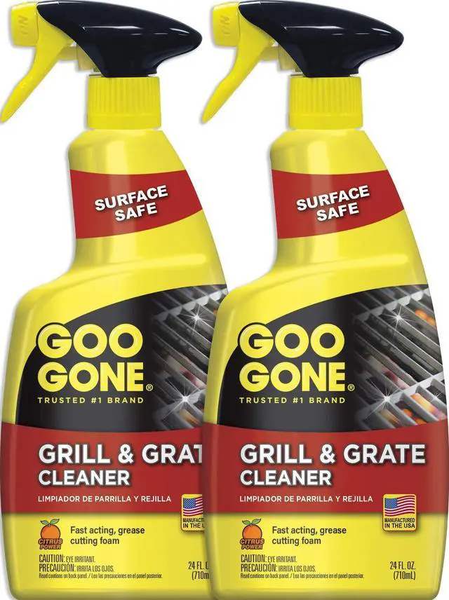 Main image of Grill and Grate Cleaner Spray (2 Pack) Cleans and Degreases BBQ Cooking Grates and Racks, Pellet and Electric Smokers- 24 Ounce