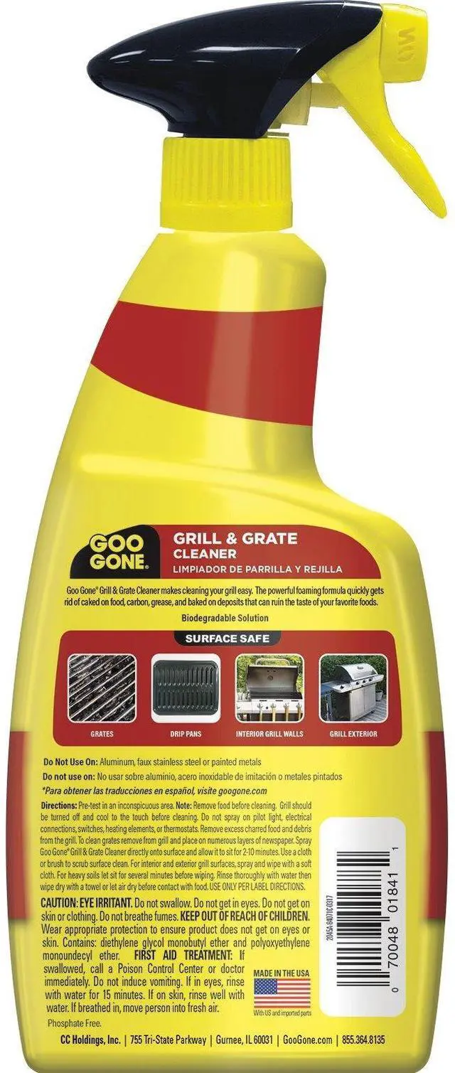 Alt view image 2 of 7 - Grill and Grate Cleaner Spray (2 Pack) Cleans and Degreases BBQ Cooking Grates and Racks, Pellet and Electric Smokers- 24 Ounce