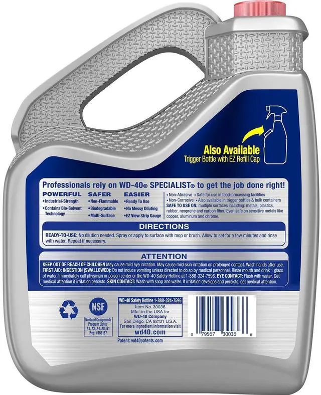 Alt view image 5 of 5 - Cleaner & Degreaser, Multi-Surface Cleaning Solution, One Gallon