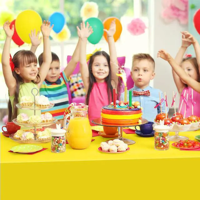 Alt view image 4 of 7 - 12Pc Plastic Table Cloth Disposable Tablecloth for Rectangle Table