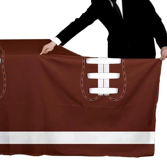 Alt view image 7 of 7 - Football Party Decorations Disposable Tablecloth Plastic Touchdown Table Cover for Birthday Football Party Games Decoration 54 X 108Inch2 Pack
