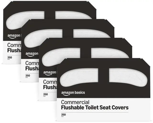 Main image of Disposable Toilet Seat Covers, 4 Packs of 250 Count