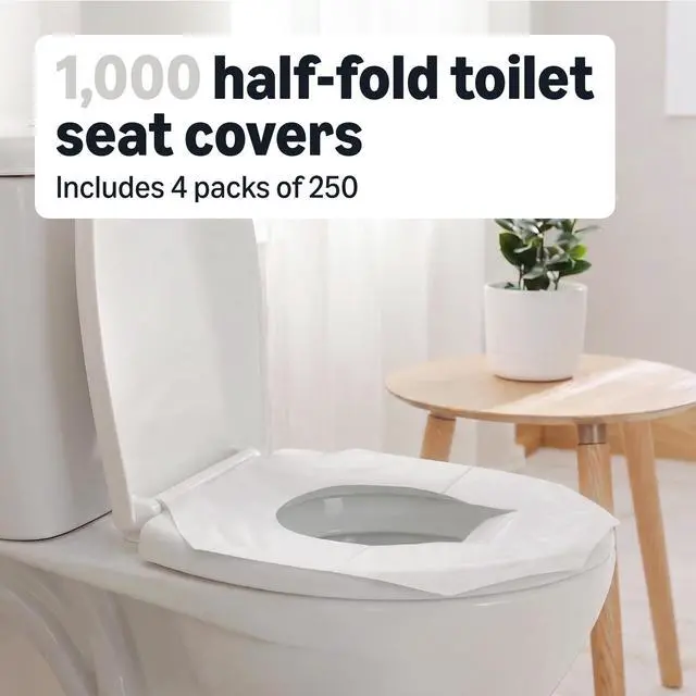 Alt view image 2 of 4 - Disposable Toilet Seat Covers, 4 Packs of 250 Count