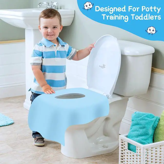 Alt view image 5 of 7 - Disposable Toilet Seat Covers (30-Pack) Waterproof, Individually Wrapped, PortableNon-Slip Liners for Kids & Adults, Travel & Home Use