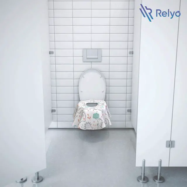 Alt view image 7 of 7 - Disposable Toilet Seat Cover for Travel 20 Pack with Covers Wrapped in Sets of 2, Non-Flushable Liners, Fits Most Seats Kids, Toddlers, Adults (Dinosaurs, 20)