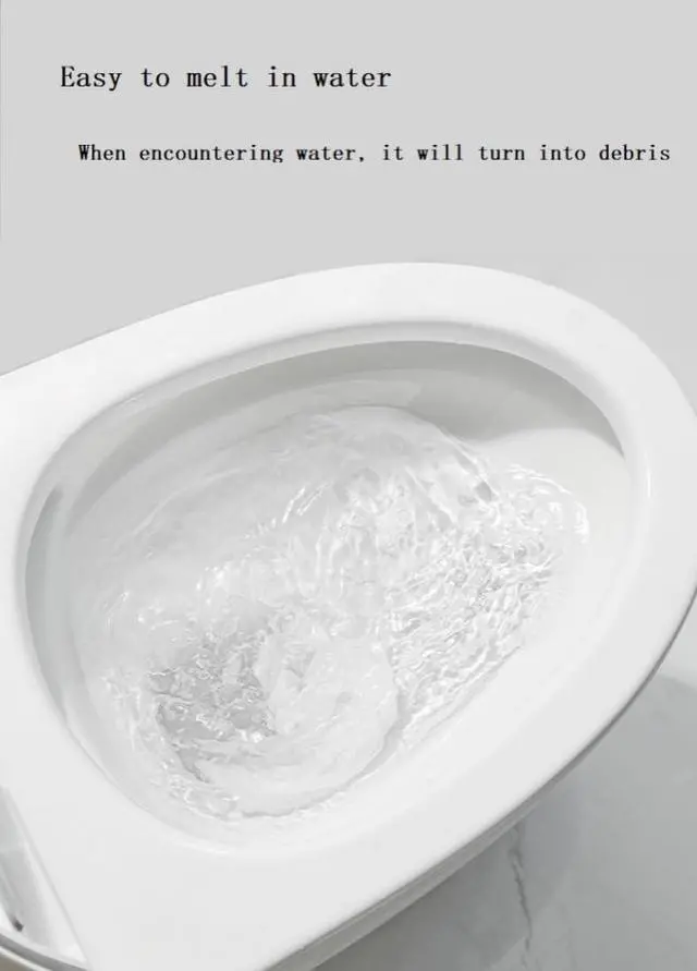 Alt view image 5 of 7 - Toilet Seat Cover Paper Flushable (40 Pcs) Thickening, Enlarging- Flushable - 22x16.54" (Half-Fold)