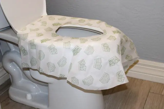 Alt view image 2 of 7 - Toilet Seat Covers Disposable, 10 Pcs Extra Large Waterproof Toilet Cover for Children, Kids, Toddlers & Adults, Portable Individually Wrapped Travel Essential for Kids Potty Training