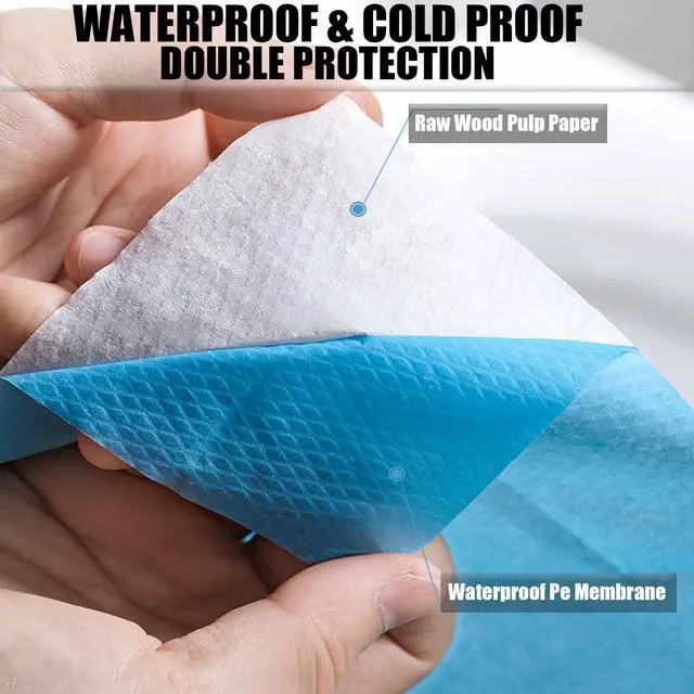 Alt view image 3 of 7 - 50 Pack Toilet Seat Covers Disposable 16x24 Inch XL (50, Blue)