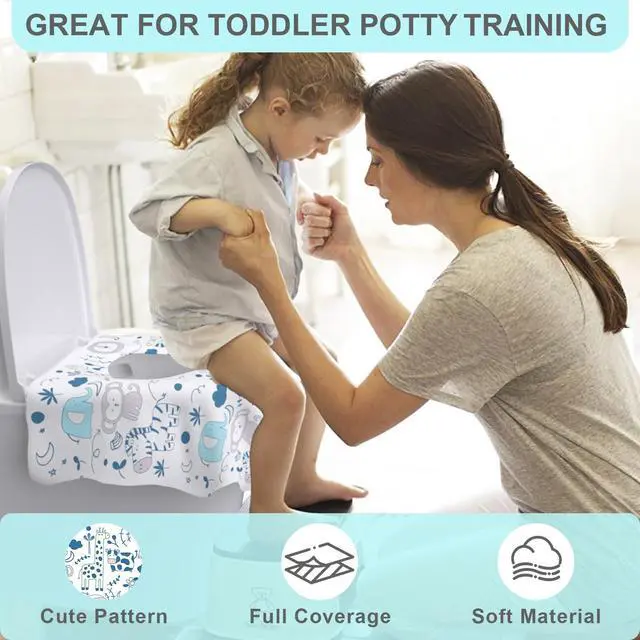 Alt view image 6 of 7 - 20 Pack Disposable Toilet Seat Covers for Travel, Individually Wrapped