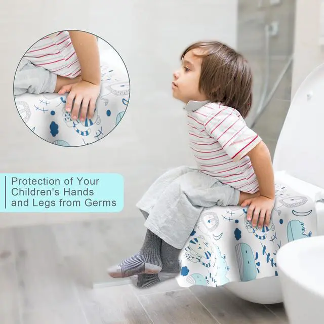 Alt view image 7 of 7 - 20 Pack Disposable Toilet Seat Covers for Travel, Individually Wrapped
