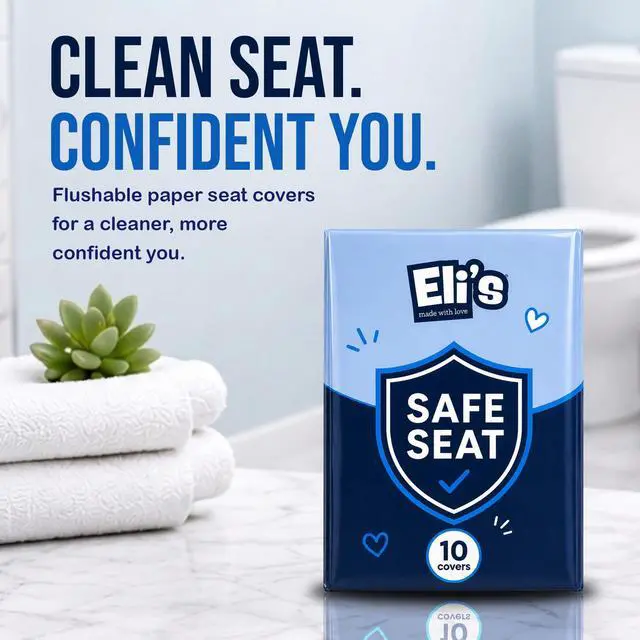 Alt view image 2 of 7 - XL Flushable Toilet Seat Covers (60 Covers) - Discreet Travel Toilet Seat Covers - Disposable Toilet Seat Covers for Kids & Adults, Travel Essentials for Restrooms, Airplane & Trips