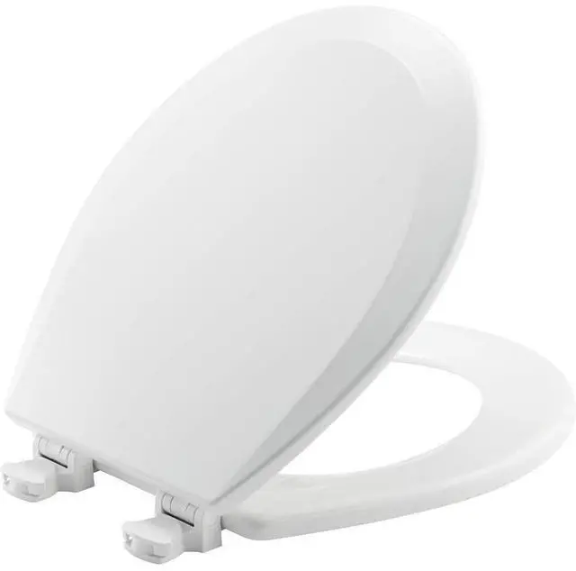Main image of 500EC 390 Toilet Seat with Easy Clean & Change Hinges, 1 Pack Round, Cotton White