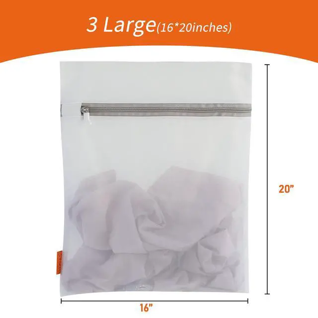 Alt view image 6 of 6 - Mesh Laundry Bags 3 Pack (Large, 16 x 20")