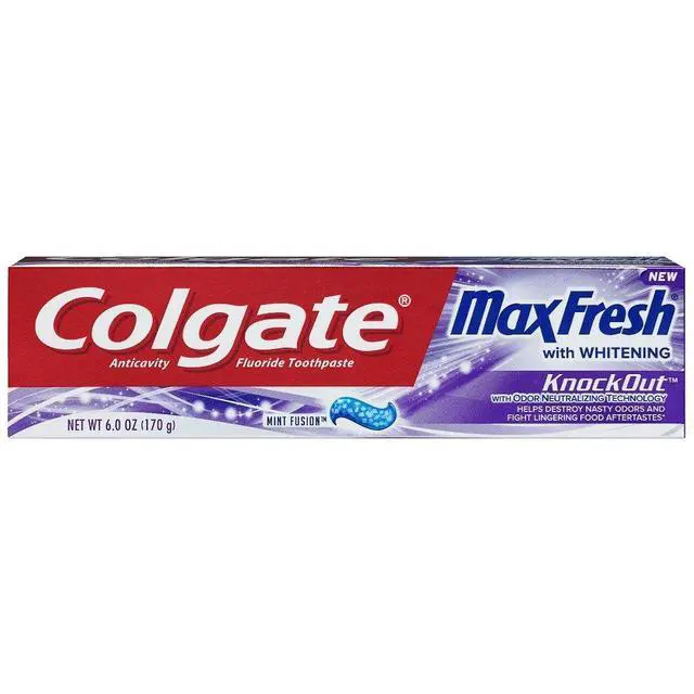 Alt view image 2 of 4 - Max Fresh Toothpaste - KnockOut - With Odor Neutralizing Technology - Net Wt. 6 OZ (170 g) Per Tube - Pack of 4 Tubes