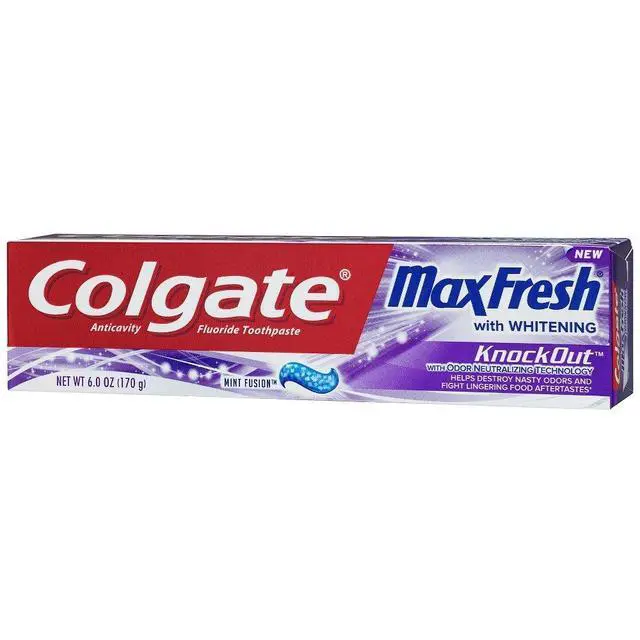Alt view image 3 of 4 - Max Fresh Toothpaste - KnockOut - With Odor Neutralizing Technology - Net Wt. 6 OZ (170 g) Per Tube - Pack of 4 Tubes