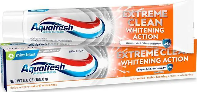 Main image of Extreme Clean Whitening Action Fluoride Toothpaste for Cavity Protection, 5.6 Ounce