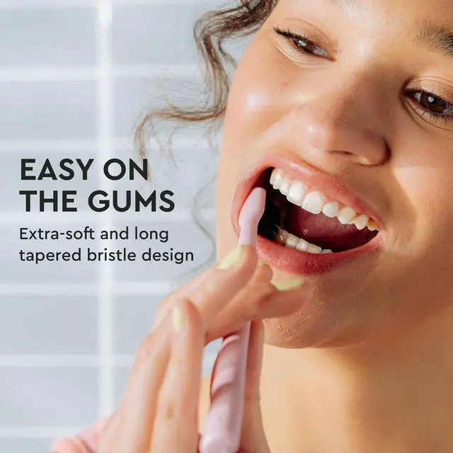 Alt view image 3 of 6 - Classic Soft Bristle Manual Toothbrush - Activated Charcoal