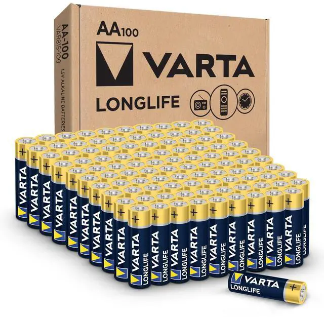 Main image of Longlife AA Batteries (100 Pack), Alkaline Double A Battery