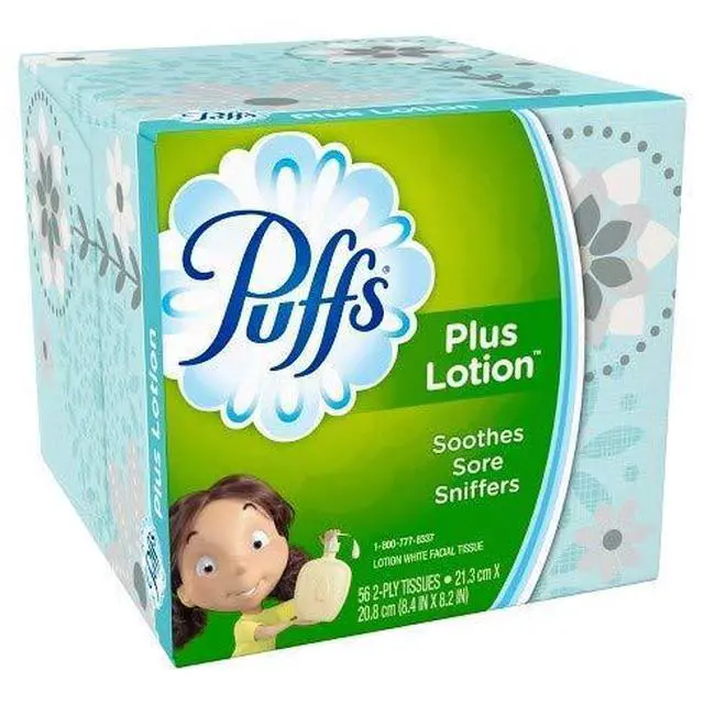 Alt view image 2 of 2 - Plus Lotion Facial Tissues, Cube, 6 Boxes (56 Count Each)