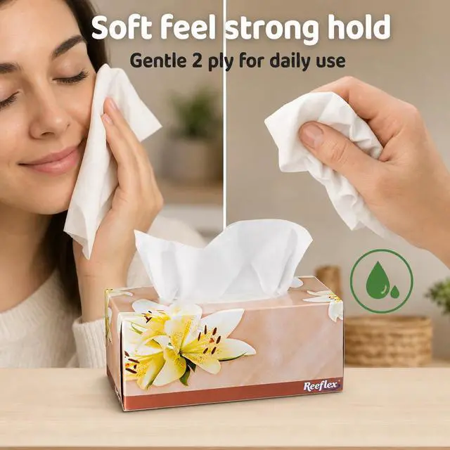 Alt view image 7 of 7 - Facial Tissues, 2-Ply Soft Facial Tissue - 4 Boxes,