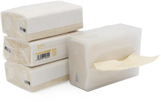 Main image of Bamboo Tissues 3-Ply - 110 Count, Bamboo Facial Tissue Cube Bag 4 Pack with Wall-Mounted Dispenser - Eco-Friendly, Perfect for Bathroom & Kitchen