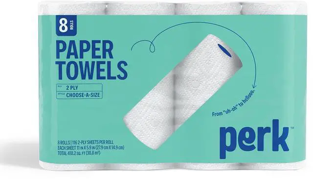 Main image of Choose-A-Size Paper Towels, 2-Ply, 116 Sheets/Roll, 8 Rolls/Pk