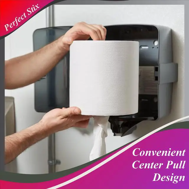 Alt view image 7 of 7 - 10" White Center Pull Paper Towels- Pack of 2ct-600 Sheets Per Roll
