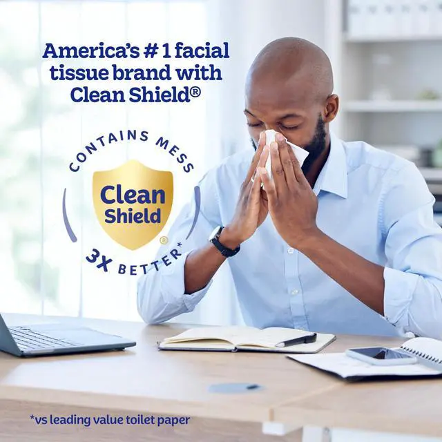 Alt view image 6 of 6 - On-The-Go Facial Tissues, 16 On-The-Go Packs, 10 per Box, 3-Ply (160 Total), Packaging May Vary