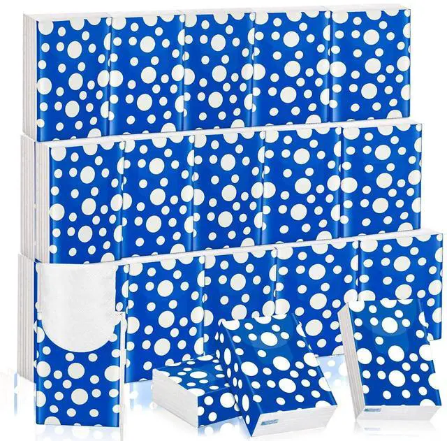 Main image of 25 Pack Pocket Tissues Travel Packs 250 Sheets Travel Size Tissue Packs 3 Ply Unscented Small Mini Individual Portable Tissue Pack with Unique Embossing for Purse Holiday Travel Party