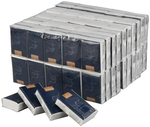 Main image of 4-Ply Facial Tissues, 100-Pack Mini Type Pocket Packs Tissues