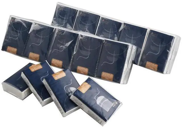 Alt view image 6 of 7 - 4-Ply Facial Tissues, 100-Pack Mini Type Pocket Packs Tissues
