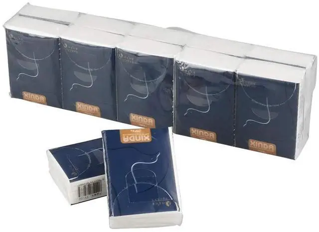 Alt view image 7 of 7 - 4-Ply Facial Tissues, 100-Pack Mini Type Pocket Packs Tissues