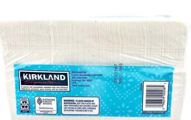 Alt view image 2 of 3 - Signature White 1-Ply Embossed, Soft Strong Absorbent Casual Dining Paper Napkins - 1 Pk (260 Count)